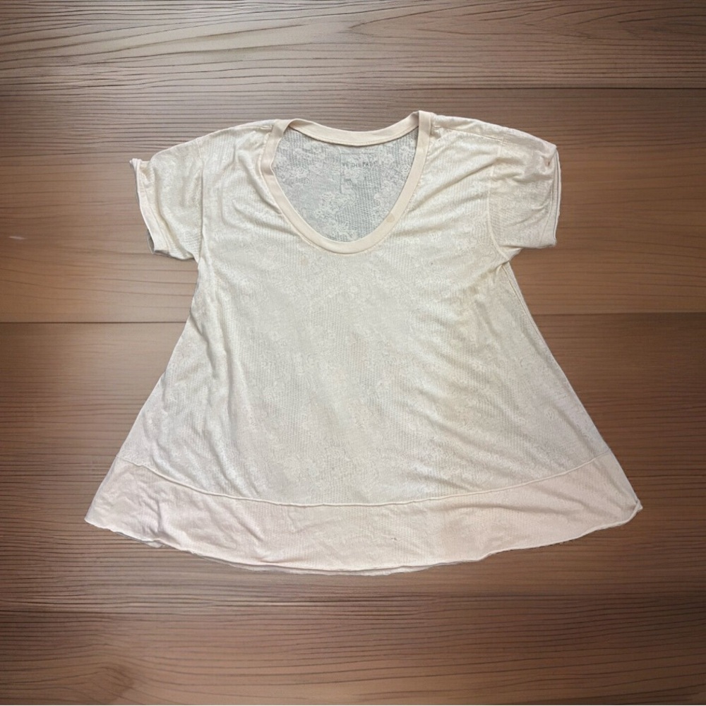 We the Free Sheer Top White Size Small